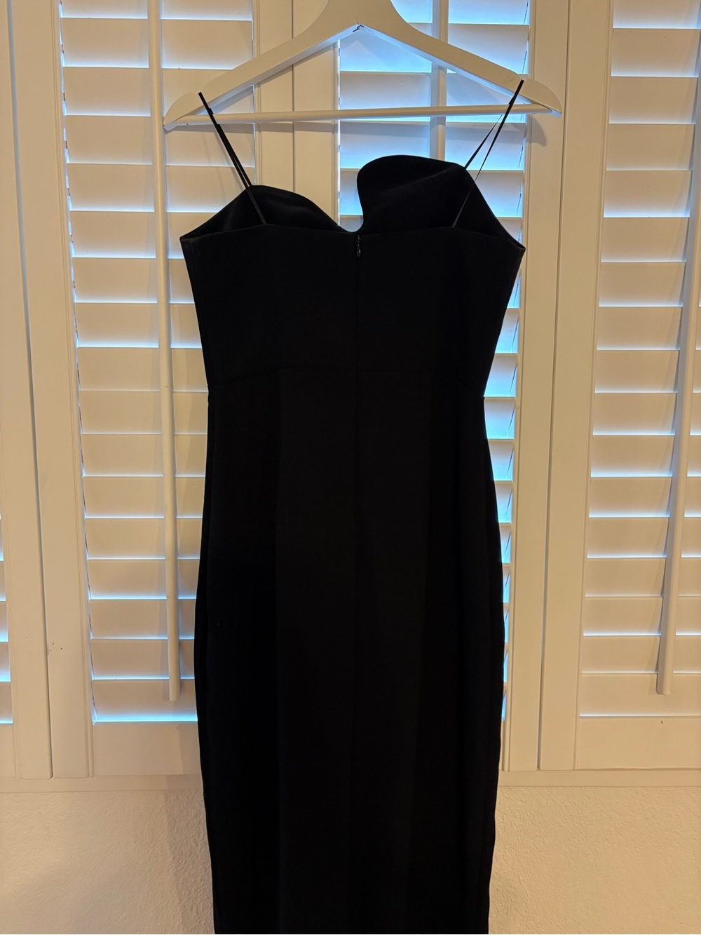 Amanda Uprichard Strapless Puzzle Gown in Black - Picture 3 of 5